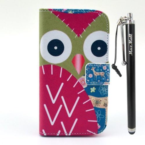 MaxMall Owl Pattern Stand PU Leather Wallet Case & Cover Slim Fit for Motorola Moto G, With Credit Cards Slots/ Money Holder
