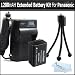 Battery And Charger Kit For Panasonic Lumix DMC-FZ100 DMC-FZ40 DMC-FZ47 DMC-FZ150 Digital Camera Includes Extended Replacement DMW-BMB9 Rechargeable Lithium-Ion Battery (1200Mah) (with Info-Chip!) + Ac/Dc Rapid Charger + Mini Tripod + MicroFiber Cloth