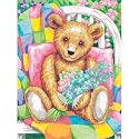 Teddy w/Flowers Color-by-Number