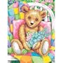 Dimensions Pencil By Number Kit 9 Inch X12 Inch -Teddy With Flowers