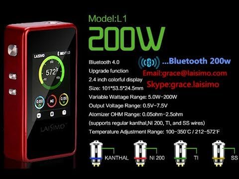 Laisimo Model L1 200w TC (in Red) Box Mod