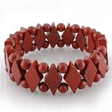 Cute Stretchy Red Jasper Bracelet