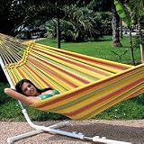 Natal Brazilian Hammock - Yellow/Red/Green Striped
