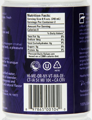Ayala's Herbal Water, Lavender Mint, 16 Ounce (Pack of 12)