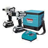 Makita LCT200W 18-Volt Compact Lithium-Ion Cordless 2-Piece Combo Kit
