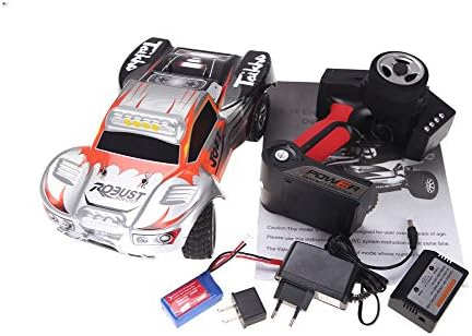 1:18 scale WL RTR 4WD Short course truck Silver with 2.4 GHz radio, an astounding 35 MPH speed, proportional speed and steering