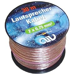 AIV 960255 Lautsprecher-Kabel - Mini-Spule - 30 m - 2x 0,75 mm�