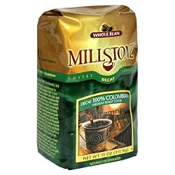 Millstone 100% Colombian Decaf Whole Bean Coffee, 11-Ounce Packages (Pack of 2)