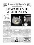 Edward VIII Abdicates - Art Print Poster 12 x 16
