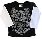 Micro Me Double Layer Shirt Next Gen Crest - Black, 6 Months
