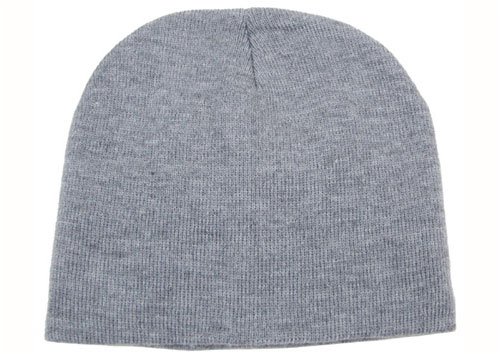 Strickmütze Mütze BEANIE fein grau