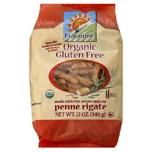Bionaturae Organic Gluten Free Penne Rigatoni, 12-Ounces (Pack of 6)