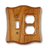 Buy Amerelle 176TD Contemporary Wood Toggle Duplex Wallplate, Tavern Oak by Amerelle&node=228013