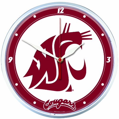 NCAA Washington State Cougars Round Clock