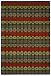 3'9" x 5'9" Rectangular Safavieh MSR2368B-4 Mulberry Color Hand Hooked Chinese "Martha Stewart Collection" Solar Garden Design Rug