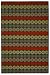 3'9" x 5'9" Rectangular Safavieh MSR2368B-4 Mulberry Color Hand Hooked Chinese "Martha Stewart Collection" Solar Garden Design Rug