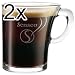 Senseo Design Glass Cup, 180 ml, Pack of 2
