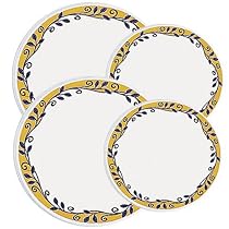 Corelle Coordinates Casa Flora Economy Burner Covers, Set of 4