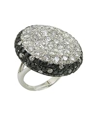 14k White Gold  6.89ctw Diamond Cocktail Ring LR1119SU Size 7.75