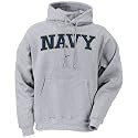 Nike Navy Midshipmen Ash Classic Logo Hoody Sweatshirt