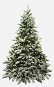 Bethlehem Lights 7-1/2 Foot Flocked Telluride Christmas Tree Pre-Lit with Clear Lamps