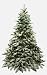 Bethlehem Lights 7-1/2 Foot Flocked Telluride Christmas Tree Pre-Lit with Clear Lamps