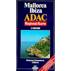 ADAC Karte, Mallorca, Ibiza, RegionalKarte