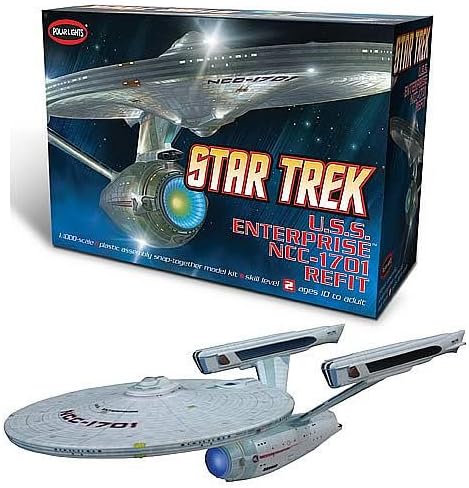 Star Trek Refit 1:1000 Scale Model Kit - USS Enterprise NCC-1701