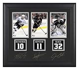 Mike Richards/Anze Kopitar/Jonathan Quick Los Angeles Kings Framed 4x6 Photos w/ Facsimile Signature & Jersey Number Replica Miniatures