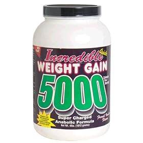 Vitol Incredible Quick Weight Gain 5000 Dietary Supplement, Super Charged Anabolic Formula, Ice Cream Vanilla, 64-Ounce Tub