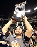 Cody Ross San Francisco Giants 8x10 Photograph 2010 World Series Trophy