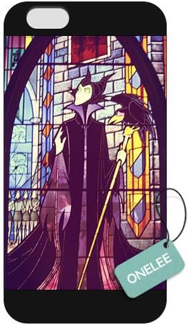 Onelee(TM) - Customized Disney Sleeping Beauty Maleficent iPhone 6 Plus 5.5 Hard Plastic case cover - Black 01