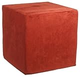 Arlee Faux Suede Cube, Burgundy