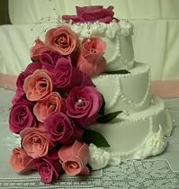 Three Tier Decorated Soap Wedding Cake