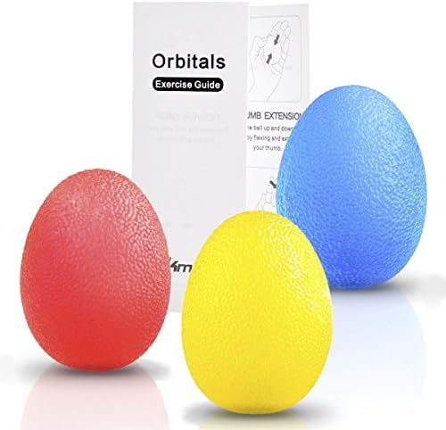SKmoon Hand Exerciser Squeeze Exercise Balls Combo Kit for Hand Strengtheners ,Stress Relief and a Stronger Grip, Set of 3