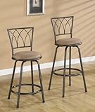 24H Barstool in Dark Coffee Finish (Set of 2) by Coaster Furniture
