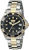 Invicta Pro Diver Unisex Automatic Watch with Analogue Display on Plated Staineless Steel Bracelet