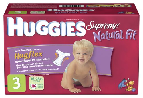 Buy Huggies Supreme Natural Fit Diapers Step 3 Hi Count Junior (Pack of 116) online at Discounted New and Used prices. Delivered to your door with Off-The-Bookshelf.