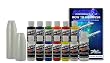 12 Createx Colors Airbrush Paint Set Basic Starter Kit - now includes (FREE) pack of 100 - 1 ounce paint mixing cups & Our FREE How-To Airbrush Book to help get you started, Published Exclusively by TCP Global.