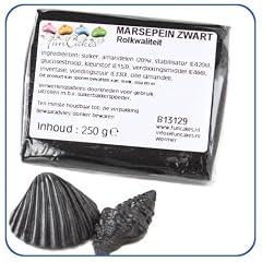 FunCakes feines Marzipan schwarz 250 g