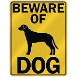BEWARE OF  RHODESIAN RIDGEBACK  PARKING SIGN DOG