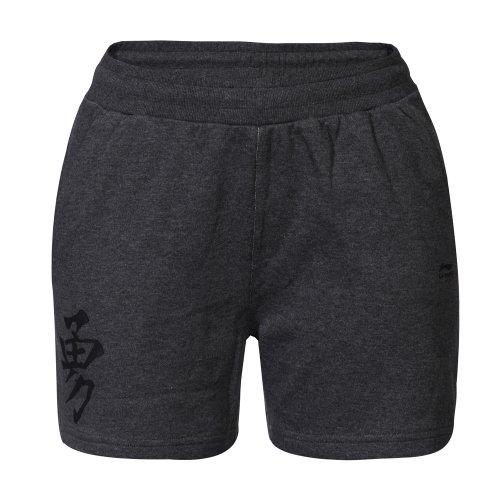 Li Ning Damen Sweatshorts, granit, L, 85814 Preisvergleich