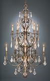 Fine Art Lamps Verona 180940 Large 10-LT 600w (65H x 36W) Chandelier Lighting in Veronese Gold