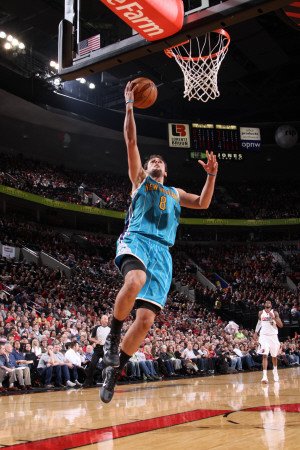 New Orleans Hornets v Portland Trail Blazers: Marco Belinelli Photographic Poster Print by Sam Forencich, 12x18