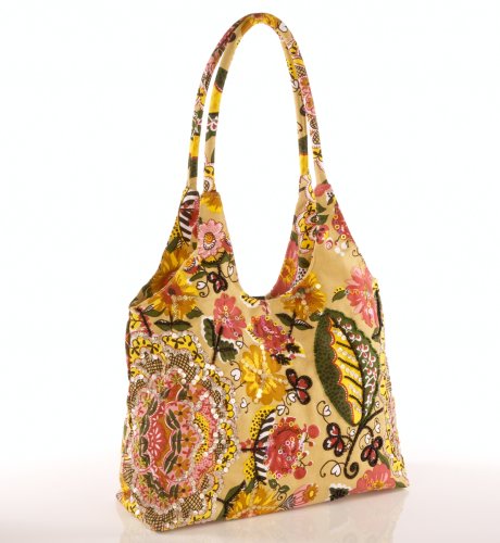 Per Una Pure Cotton Floral Bead Shopper