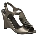 Women's Mossimo&reg; Panya Ruffle Wedge Sandals - Pewter