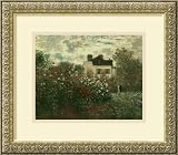 The Artist's Garden at Argenteuil, 1873 Framed Print by Claude Monet Framed
