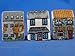 Porcelain China Collectable - Miniature House Thimbles Set of Three -- Town
