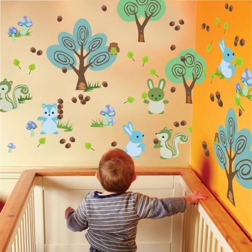 WallCandy Arts Forest Friends Wall Decal Kit