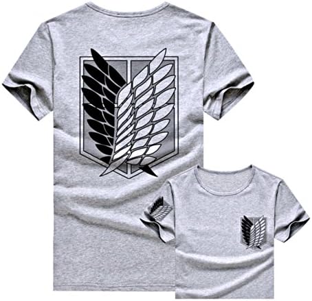 Animeblooms - Attack on Titan Shingeki No Kyojin Survey Corps Gray T-shirt XXL